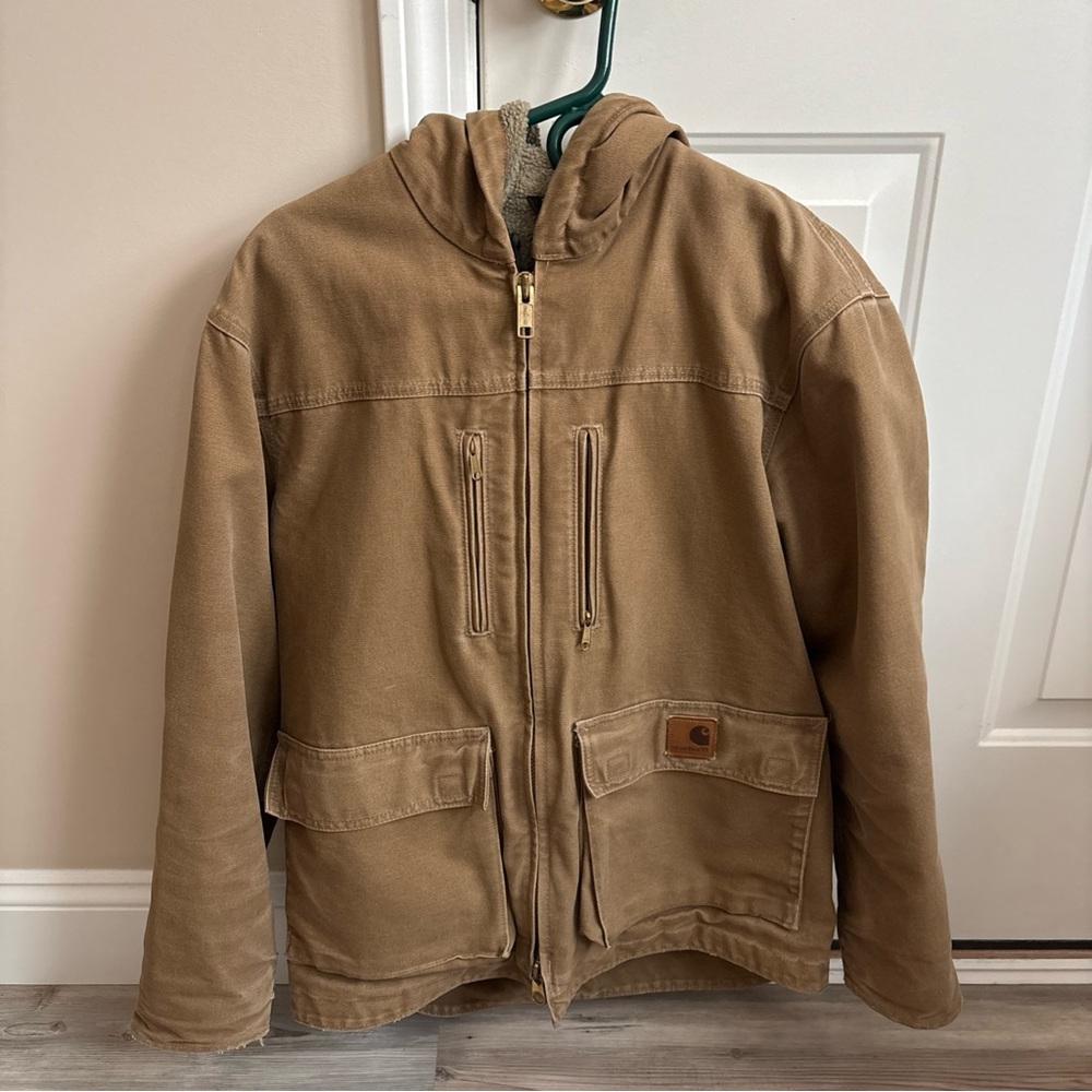 Carhartt Sandstone Jackson Coat (C95) - Frontier Brown Color Men’s Small